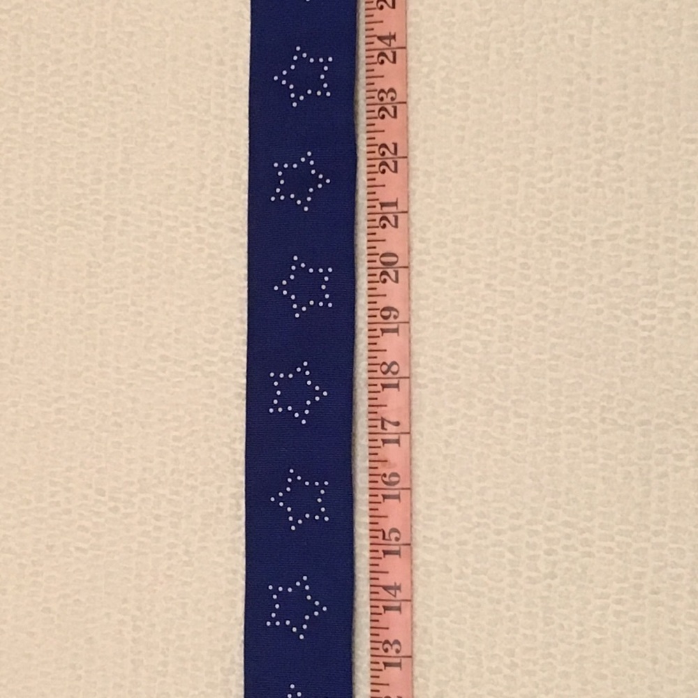 SOLD✨NWOT Vintage Royal Blue Stars D-Ring Belt - Picture 7 of 8